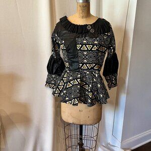 African Batik Blouse